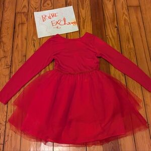 H&M Red Formal Dress with Flared Skirt